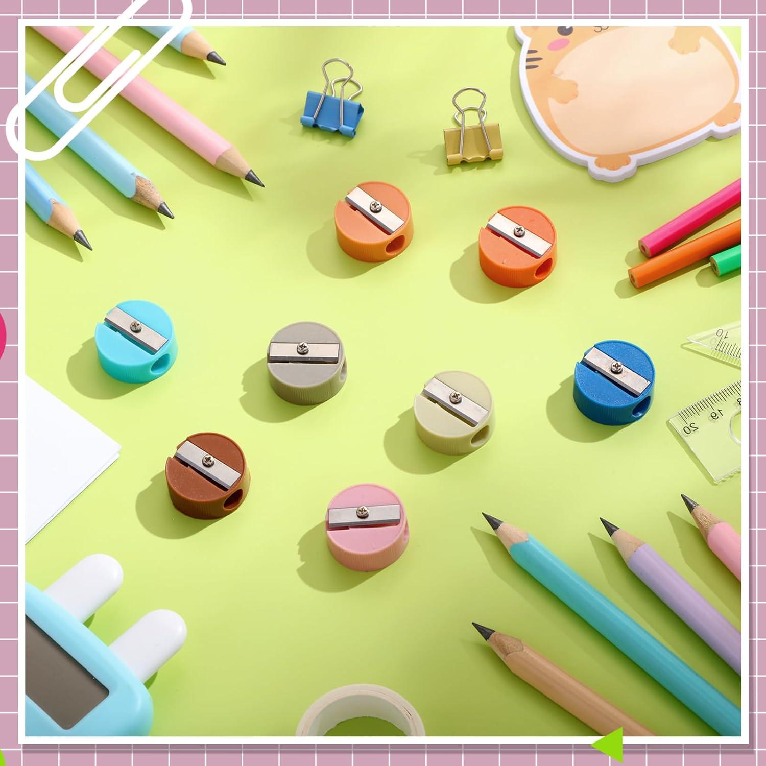 200 Sacapuntas Mini Resurhang Coloridos para Niños