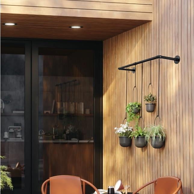 Estante Colgante para Plantas JINSUOZHI Negro 91.44x26.99cm