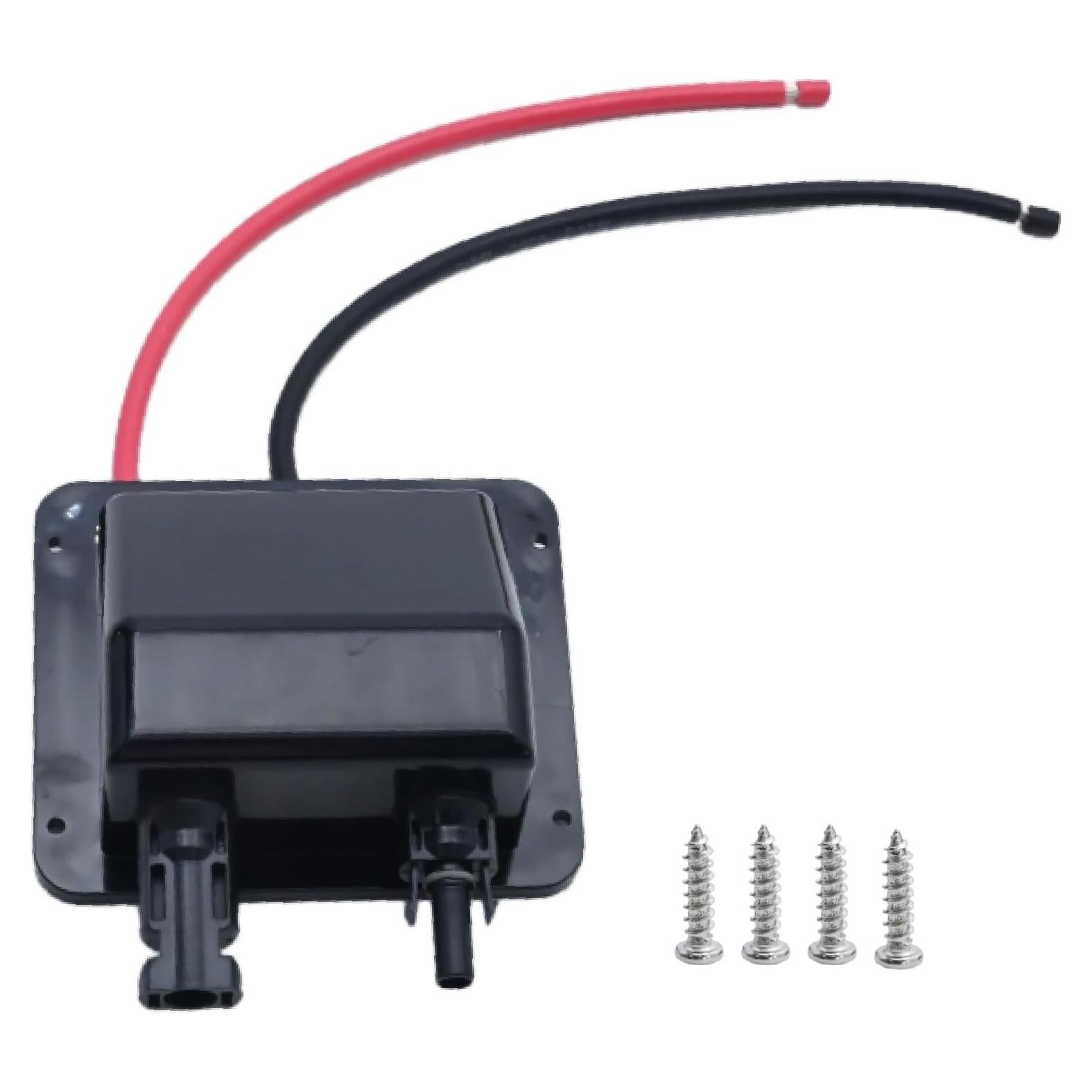 Caja de entrada de cable solar VIKKSAER 10AWG negra 30.48 cm