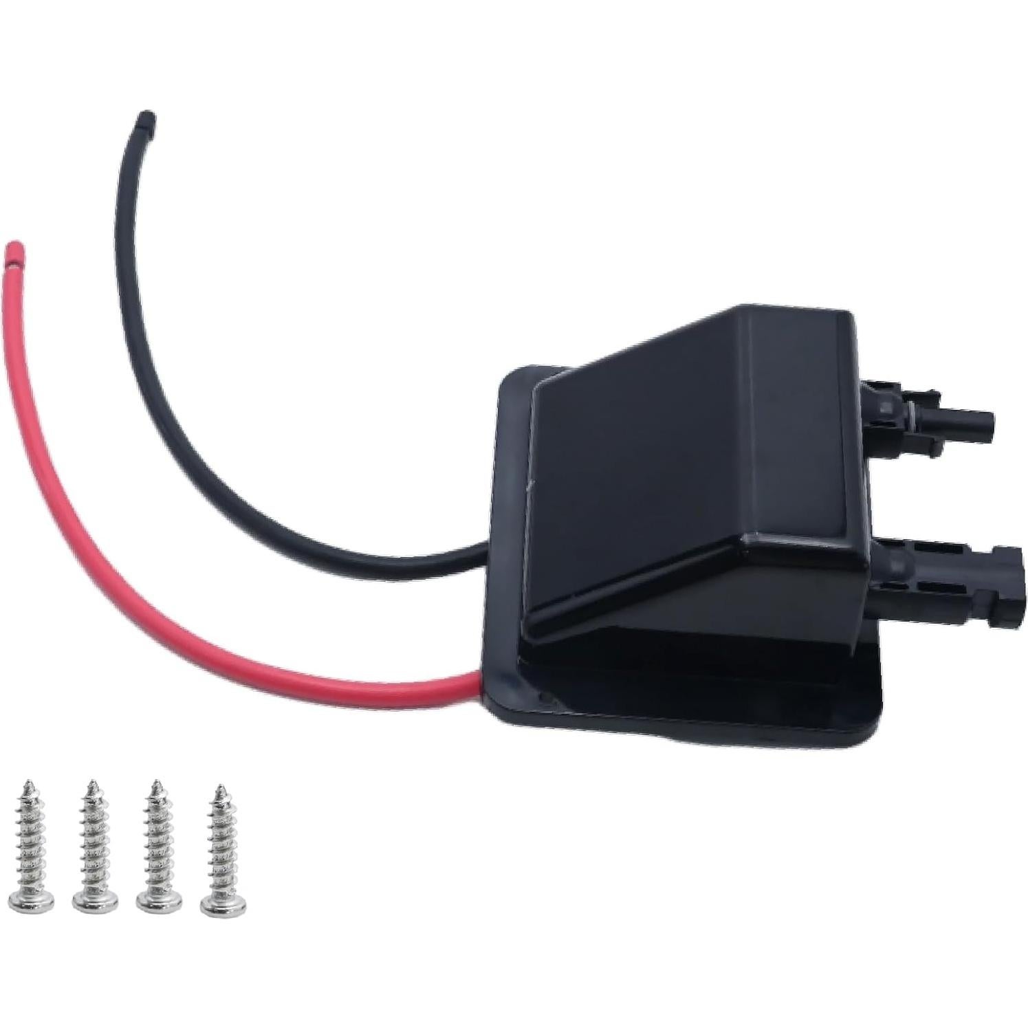 Caja de entrada de cable solar VIKKSAER 10AWG negra 30.48 cm