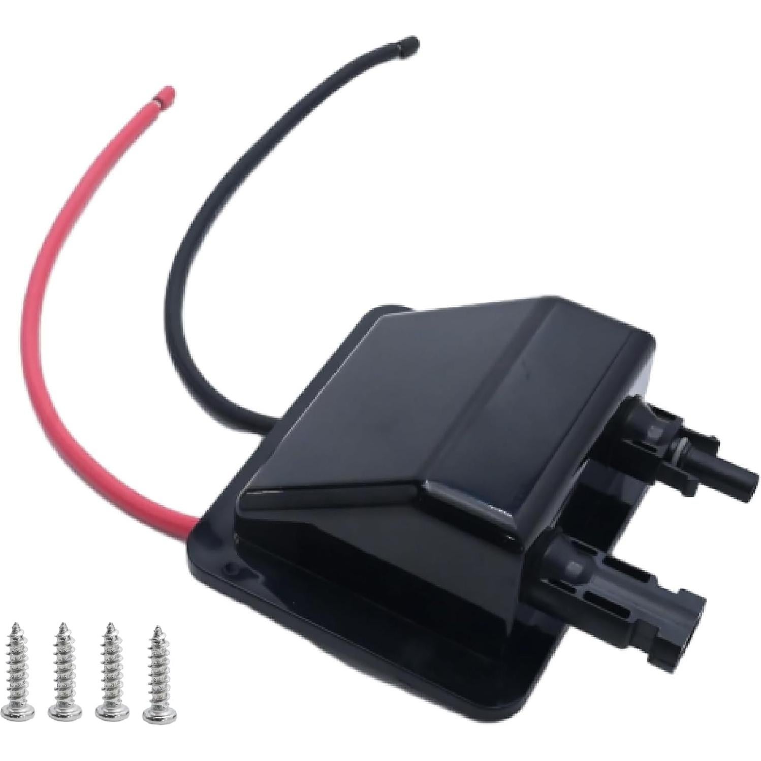 Caja de entrada de cable solar VIKKSAER 10AWG negra 30.48 cm