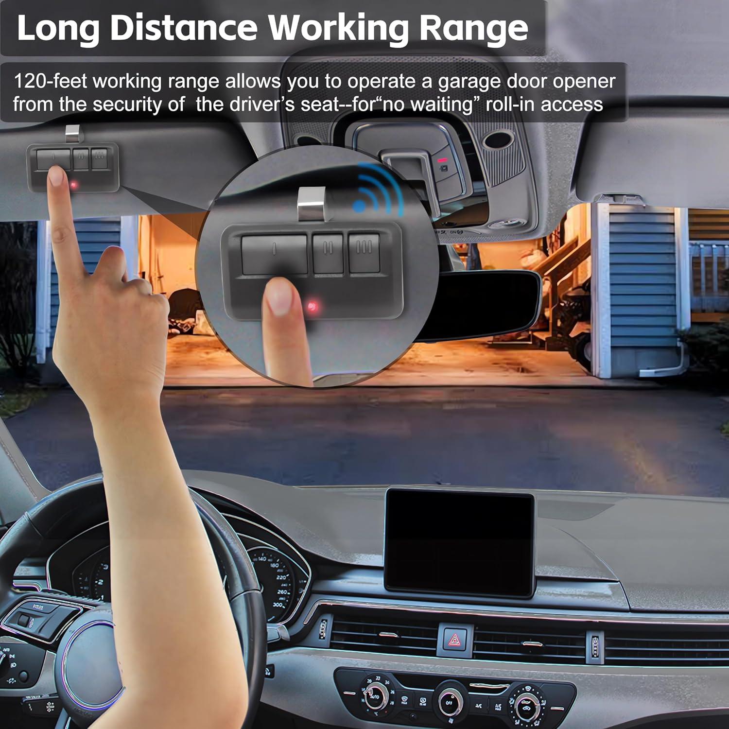 Control Remoto Universal Acvoce para Abridor de Garaje 3 Botones