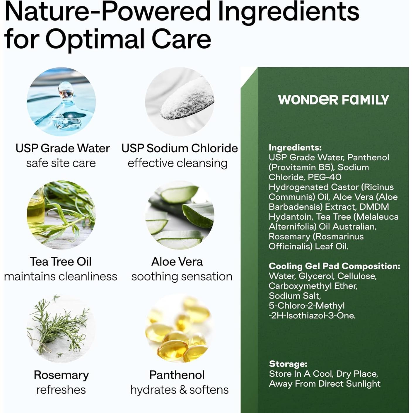 Spray Salino para Piercings WONDER FAMILY 181g - Cuidado y Limpieza