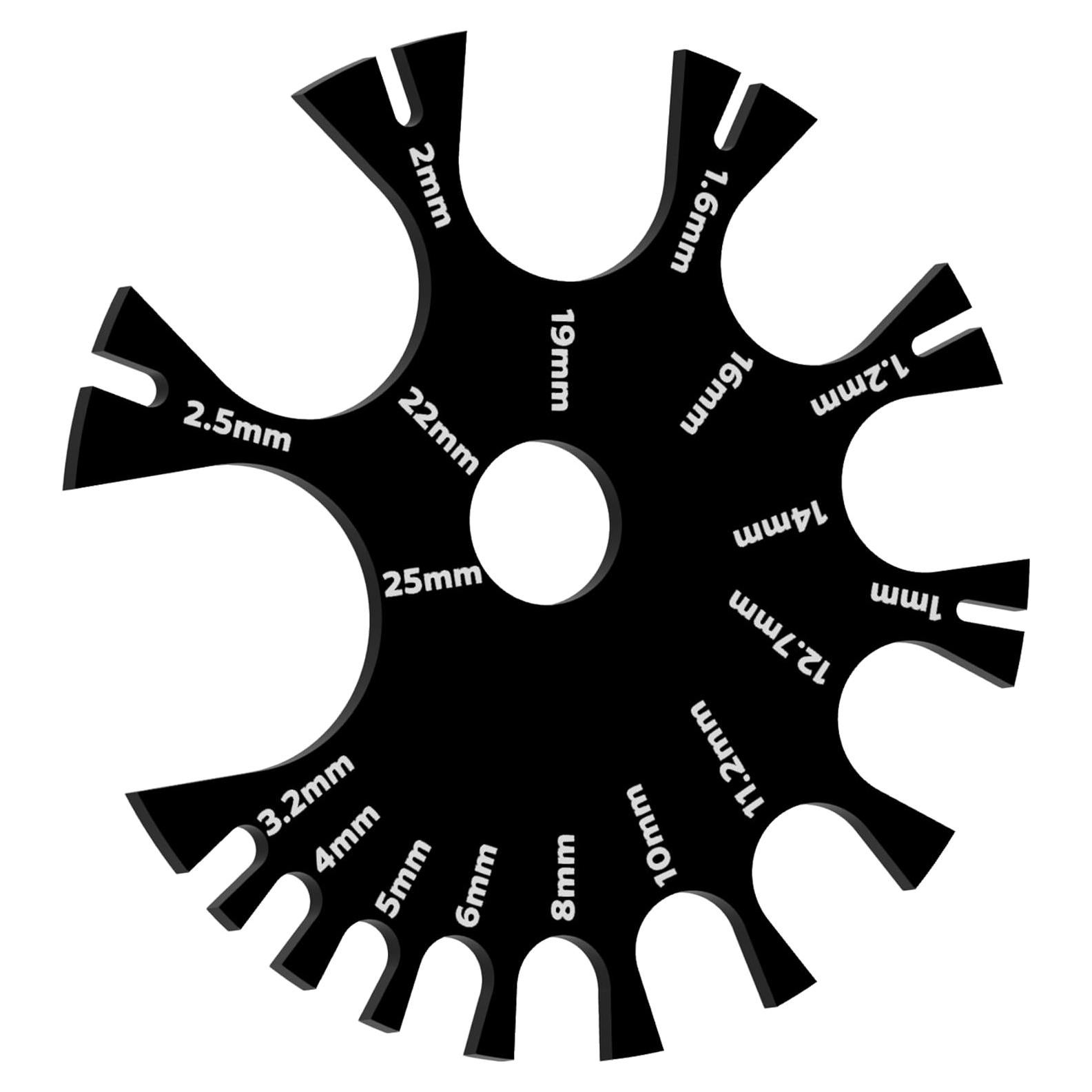 Herramienta de Medición Acrílica Doble Cara 18G HERRAMIENTAS LATERALES