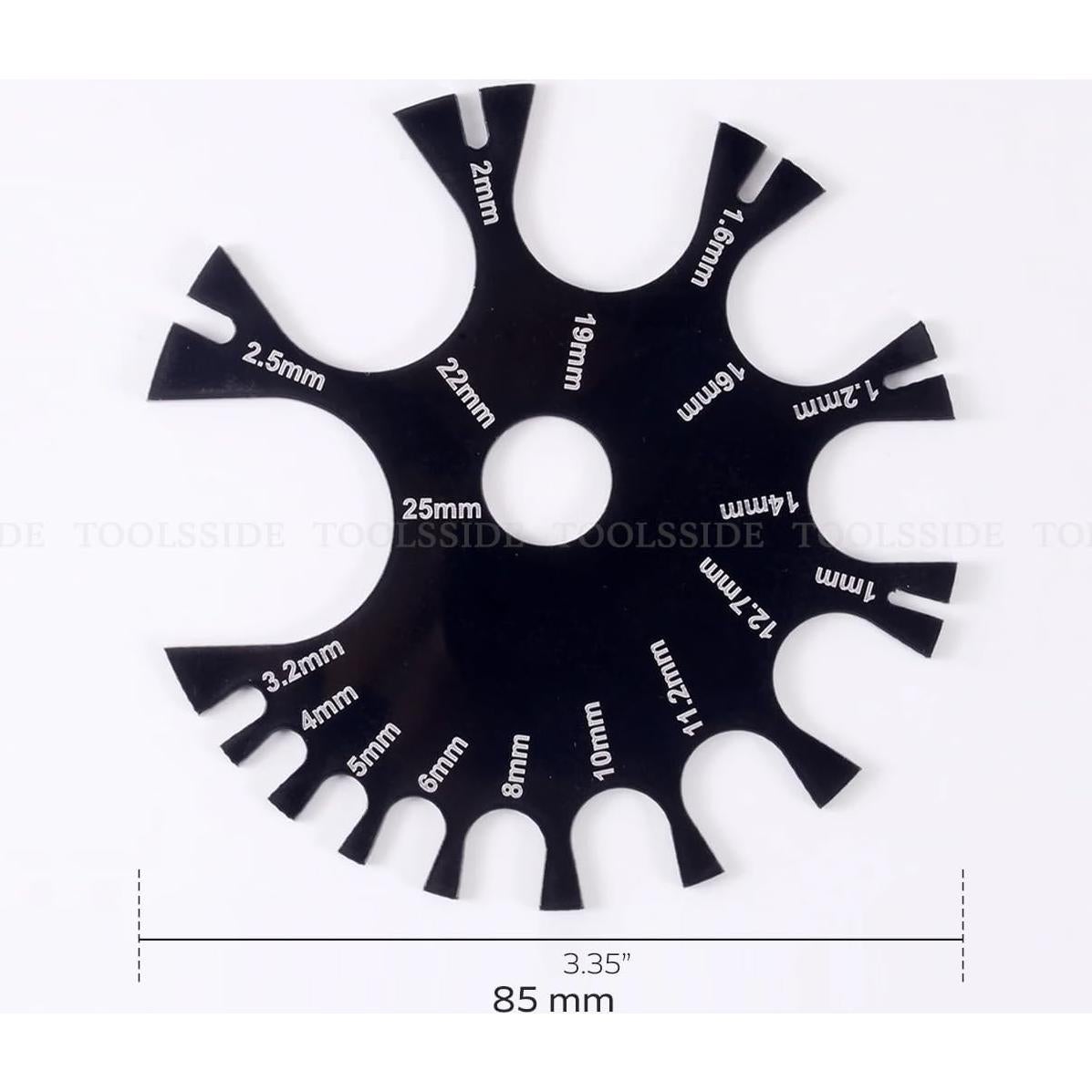 Herramienta de Medición Acrílica Doble Cara 18G HERRAMIENTAS LATERALES