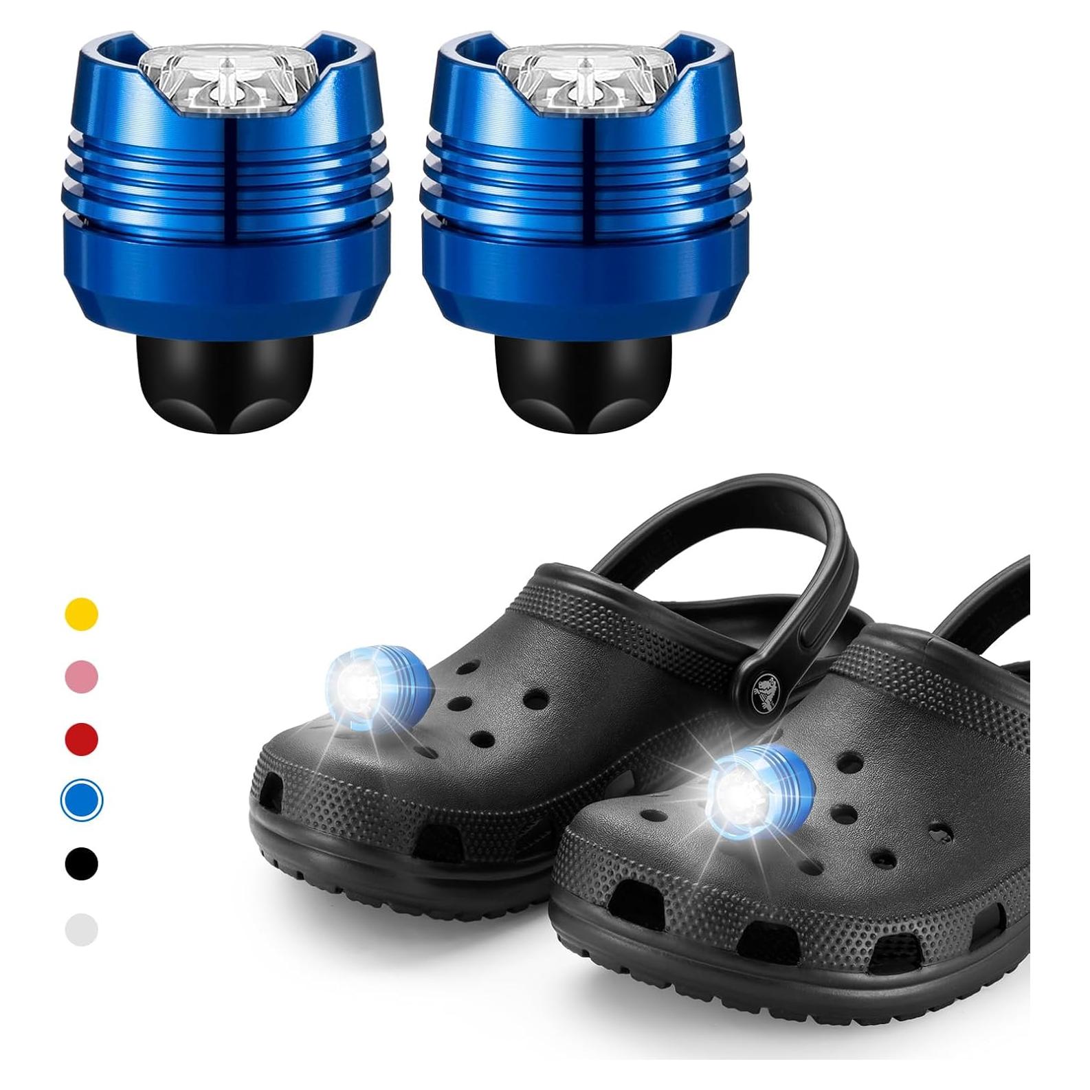 Luces para Zapatos Crocs Azul con Modos de Iluminación