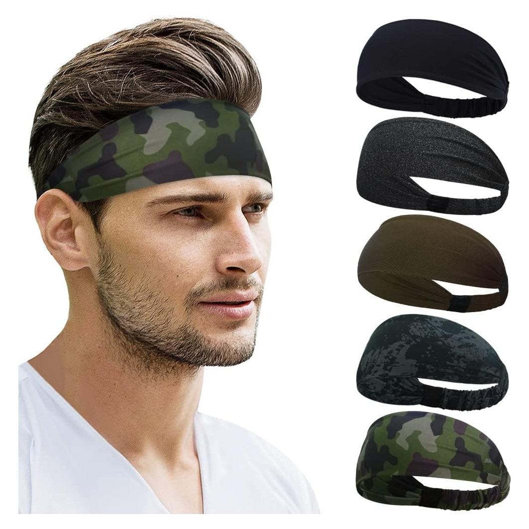 Beister Bandas para la Cabeza Unisex - Paquete de 5, Antideslizantes