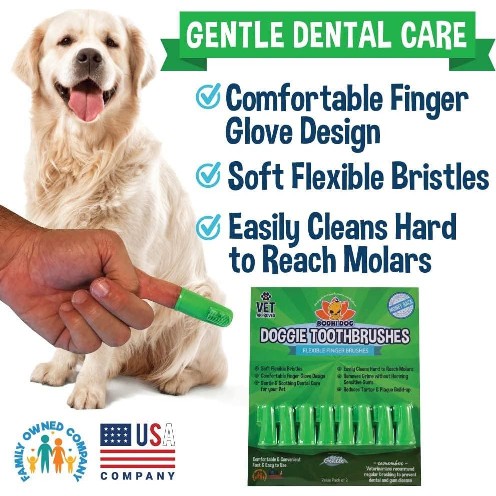 Cepillo de Dedo Bodhi Dog para Perros y Gatos - Suave y Eficaz