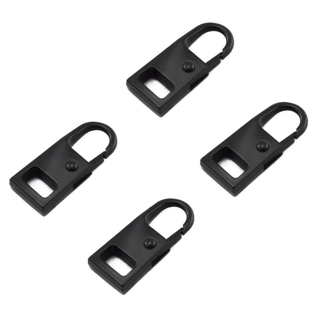 Tiradores de Cremallera Reemplazo Aifeier 4 Piezas Metal Negro