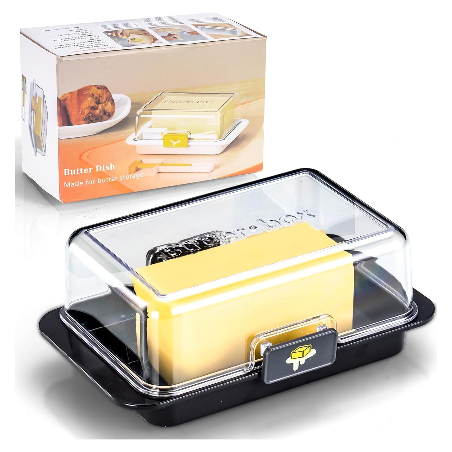 Mantequillera Hermética Grande DTFRLD con Tapa Transparente 220g