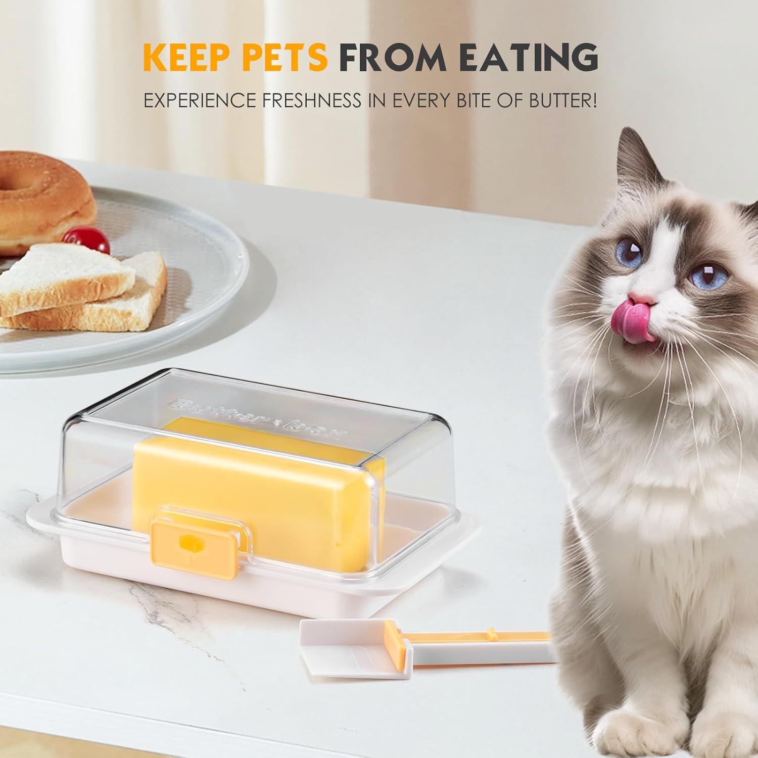 Mantequillera Hermética Grande DTFRLD con Tapa Transparente 220g