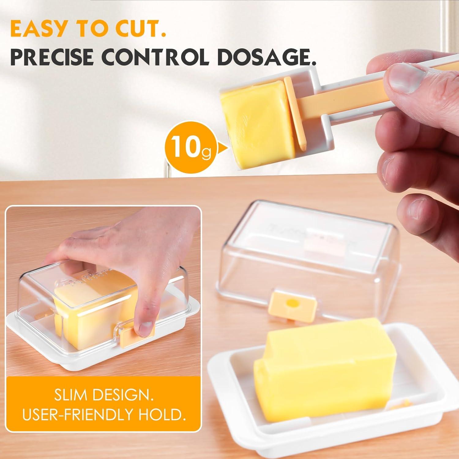 Mantequillera Hermética Grande DTFRLD con Tapa Transparente 220g