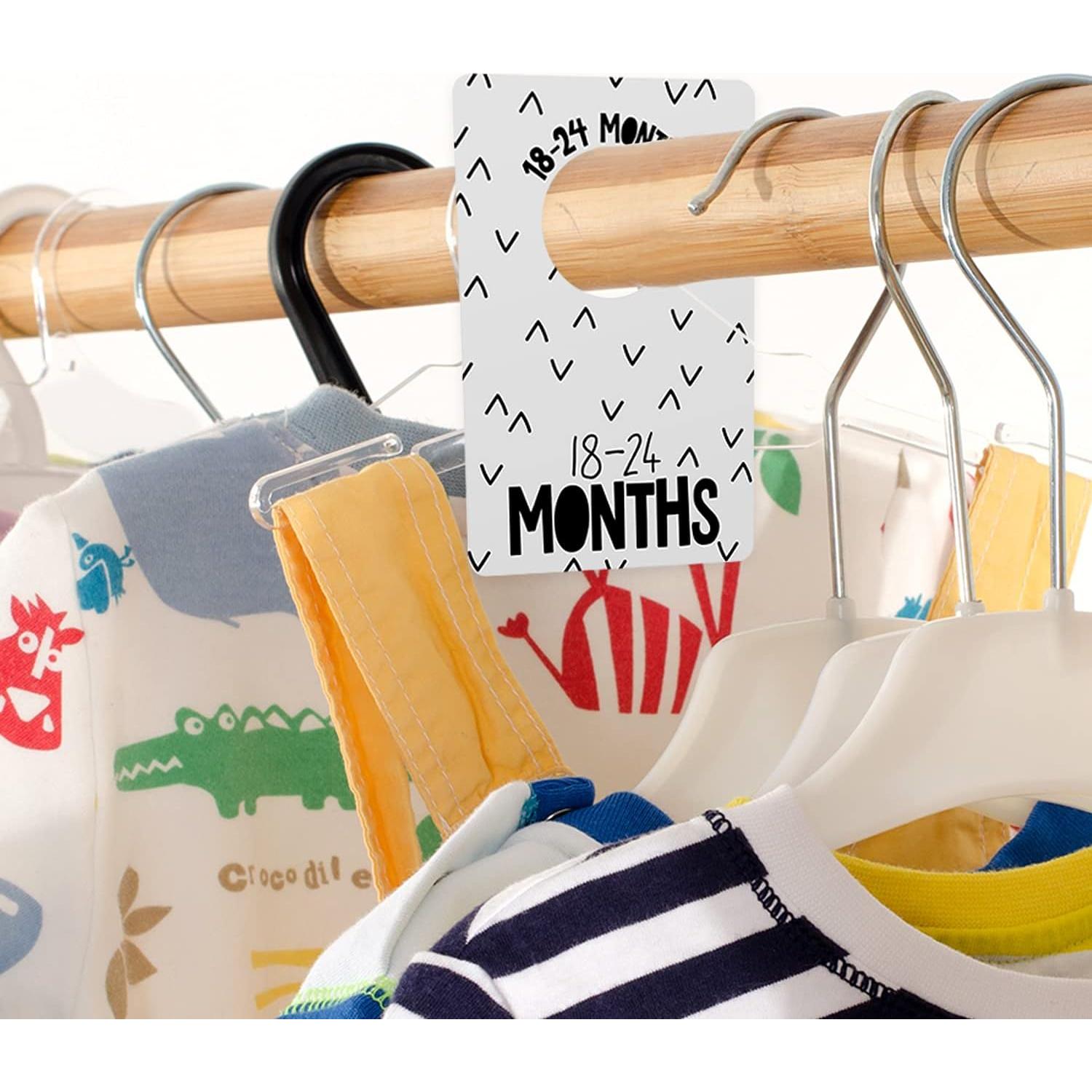 Divisores de Ropa para Bebés Canopy Street - 10 Piezas Gris