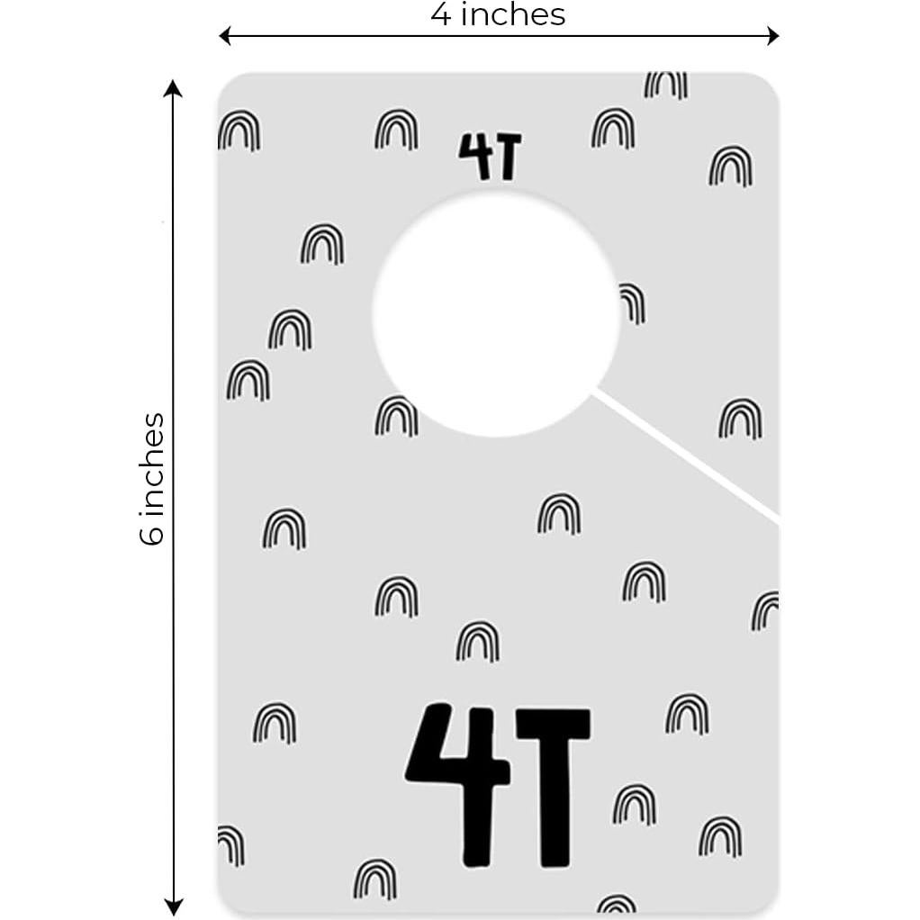 Divisores de Ropa para Bebés Canopy Street - 10 Piezas Gris
