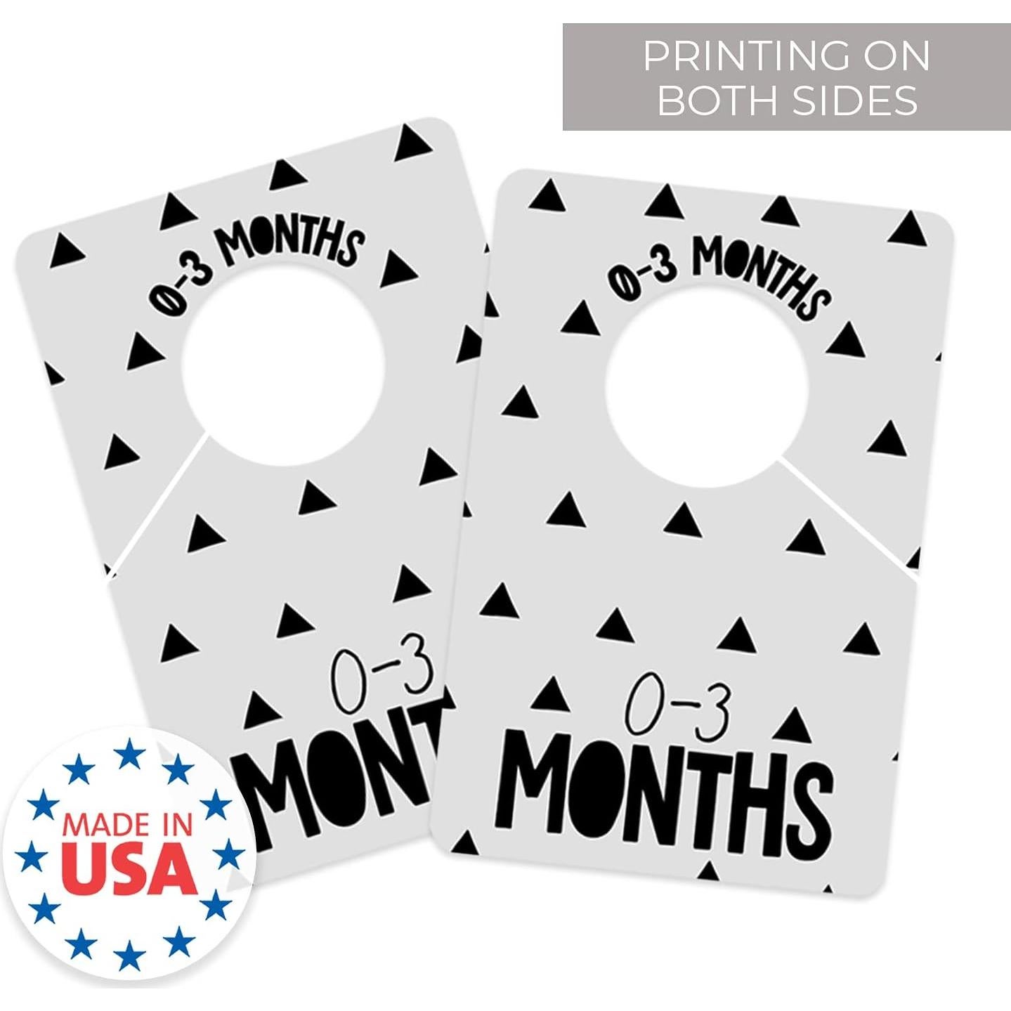 Divisores de Ropa para Bebés Canopy Street - 10 Piezas Gris