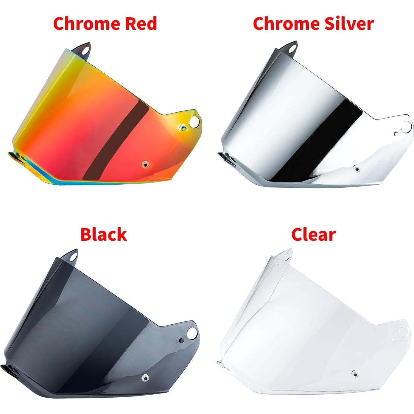 Visera de Casco de Motocicleta JQF Gear PIONEER EVO Negra