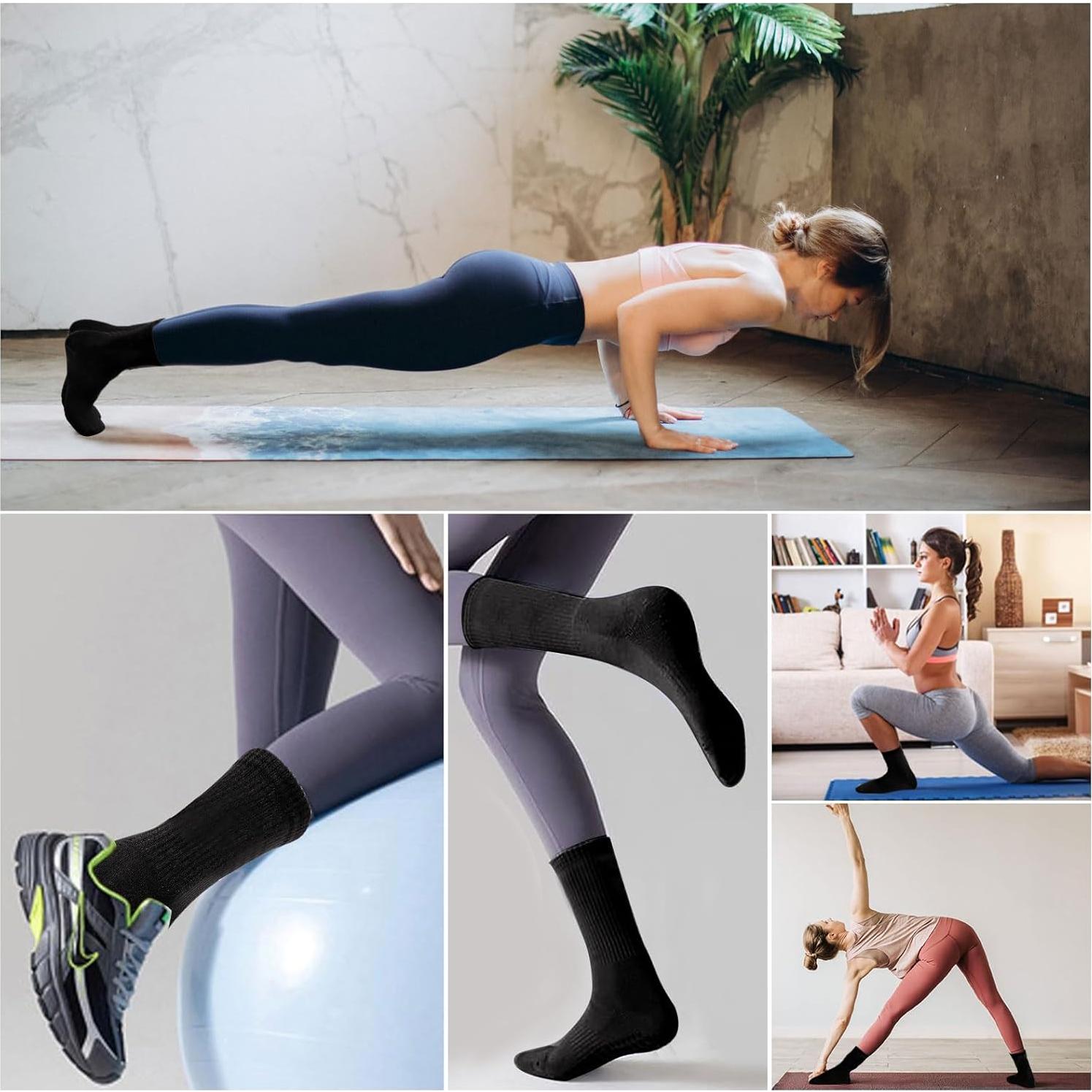 3 Pares de Calcetines Antideslizantes para Yoga Pddstance