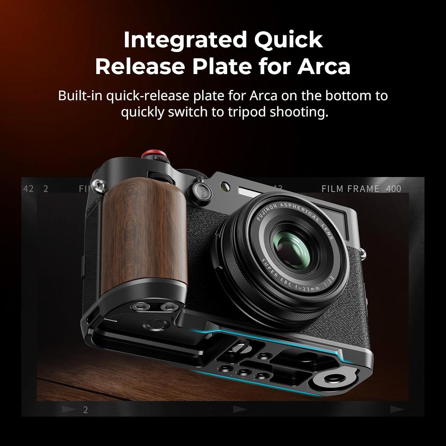 Mango en L de Madera SMALLRIG 4805 para FUJIFILM X100VI/X100V