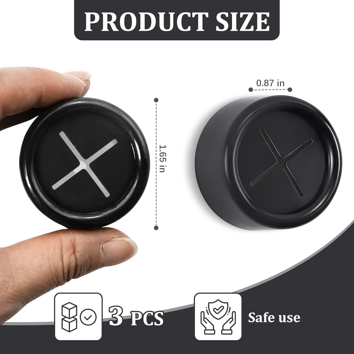 Ganchos Adhesivos para Toallas Philbinden 3 Piezas Negro