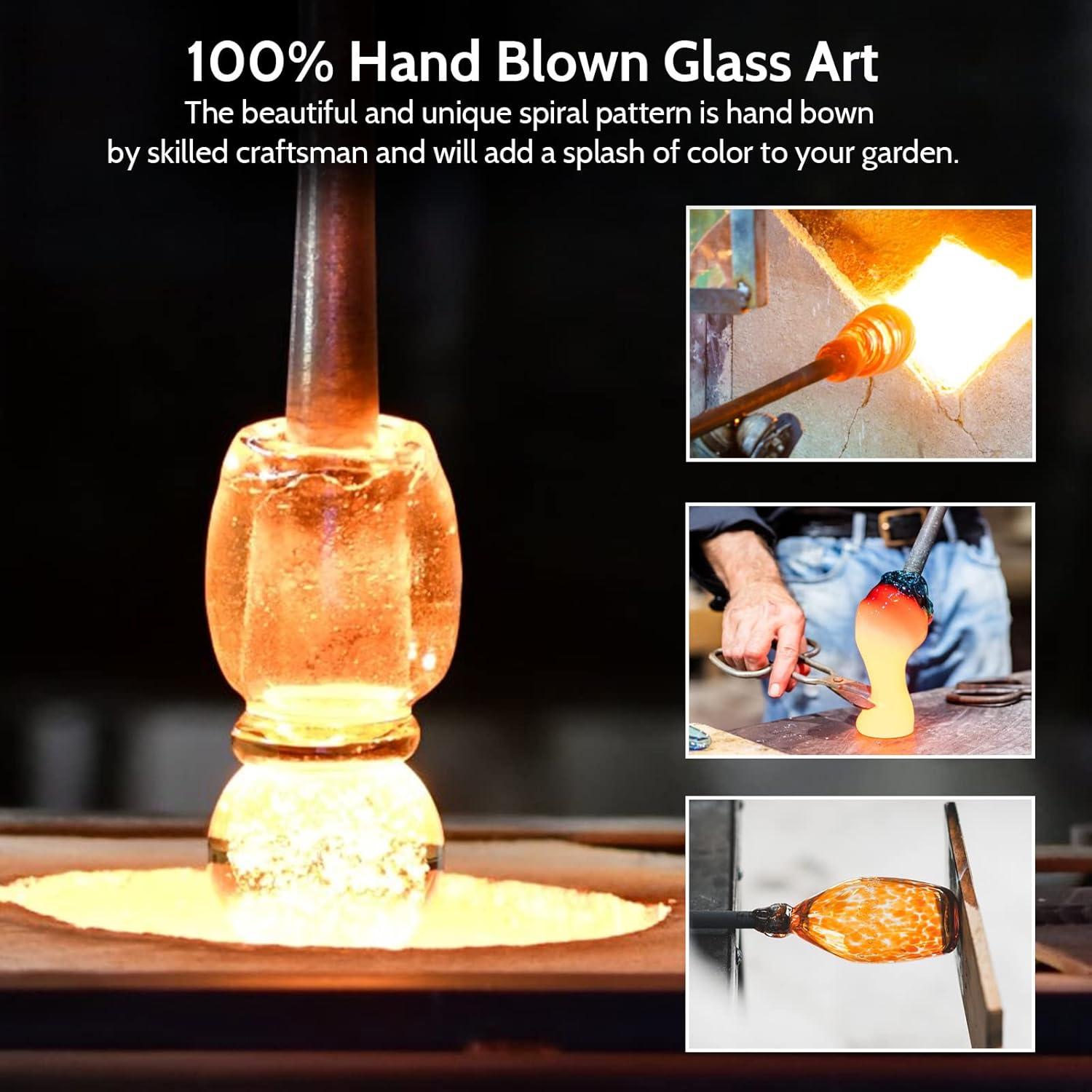 Alimentador de Colibríes Birdkiss de Vidrio 828ml Arcoíris