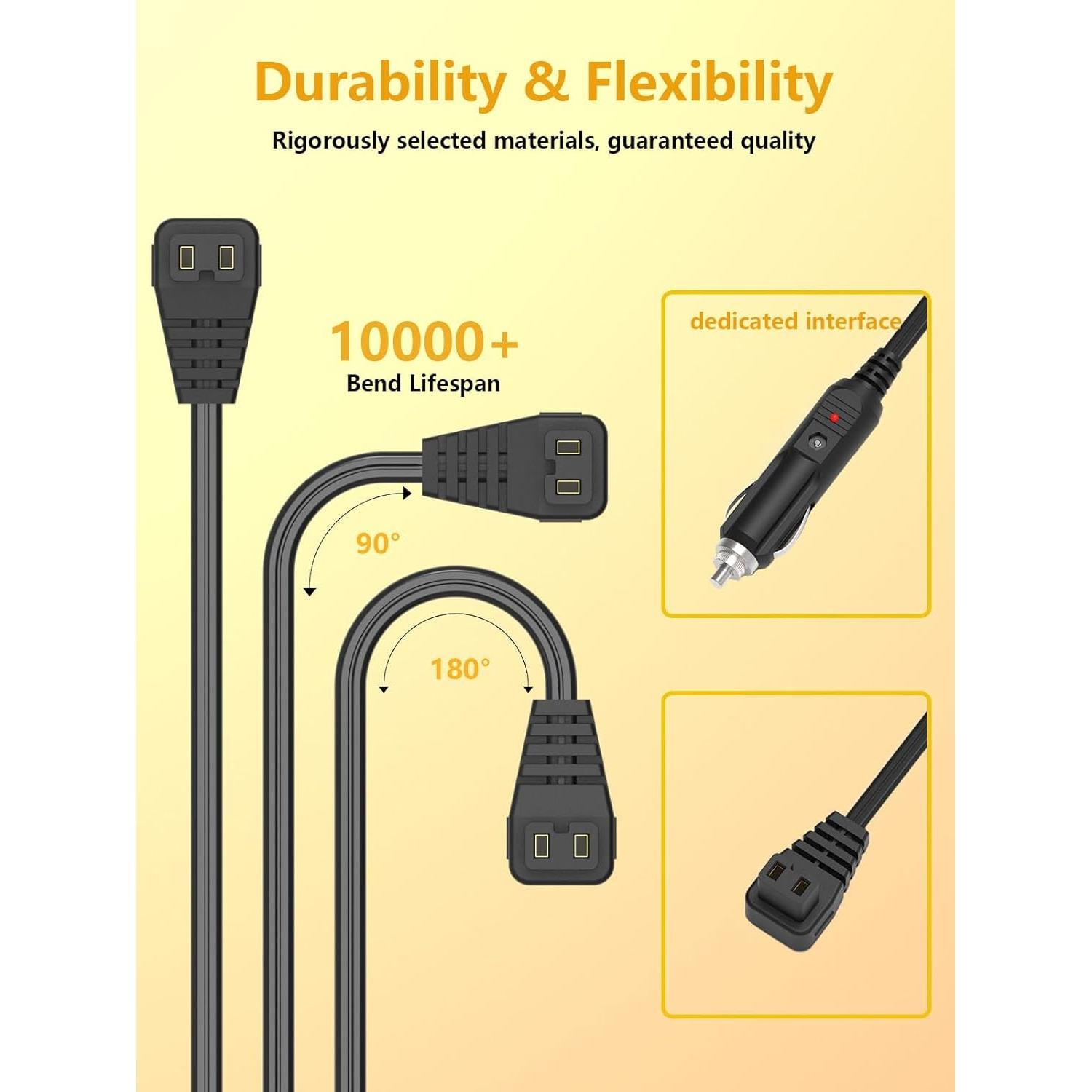 Cargador de coche 12V/24V Haiyistar para frigorífico 5m