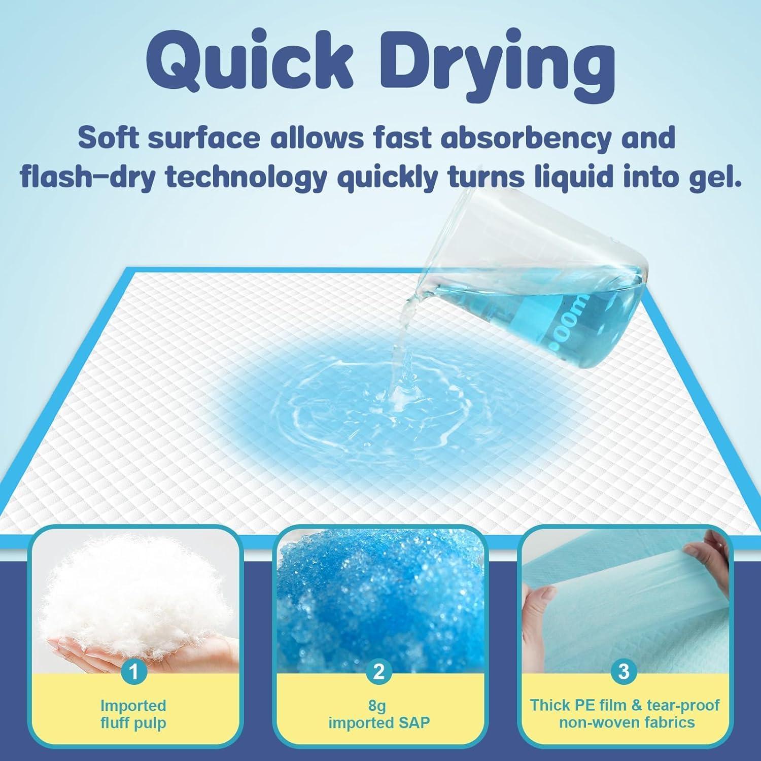 Almohadillas para Perros Extra Grandes Sin Olor 79x119cm 40 Unidades