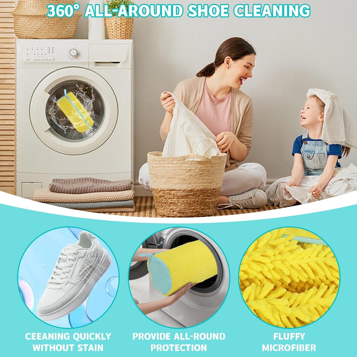 Bolsa de Lavado de Zapatos Reutilizable Von - Amarillo 2 Pcs