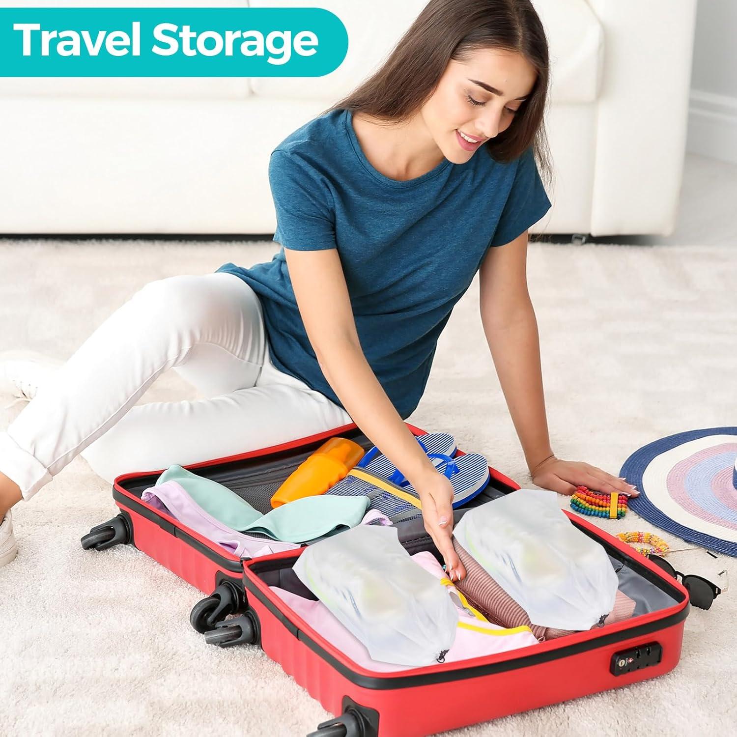 Bolsa de Lavado de Zapatos Reutilizable Von - Amarillo 2 Pcs