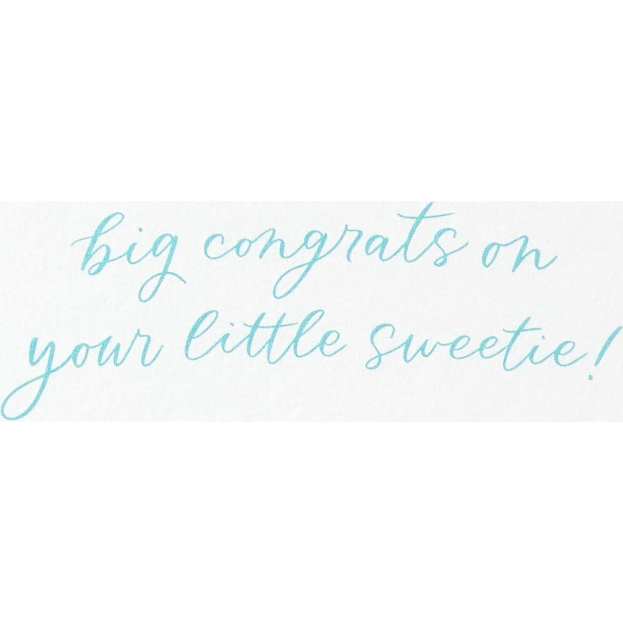 Tarjeta de Baby Shower Papyrus Pequeño Dulce 14.6x14.6cm