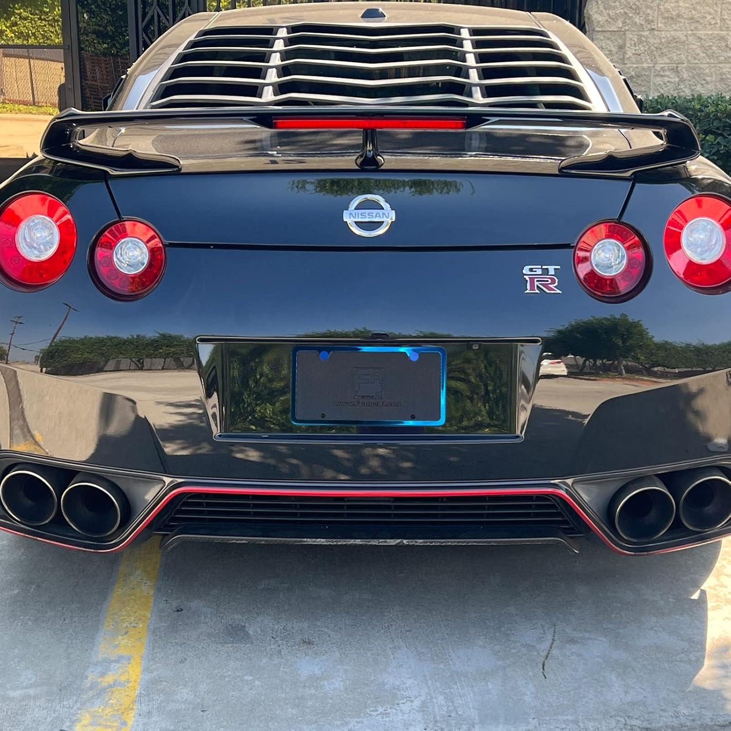 Marco de Placa de Licencia FAIPART Slim Cromo Azul Universal