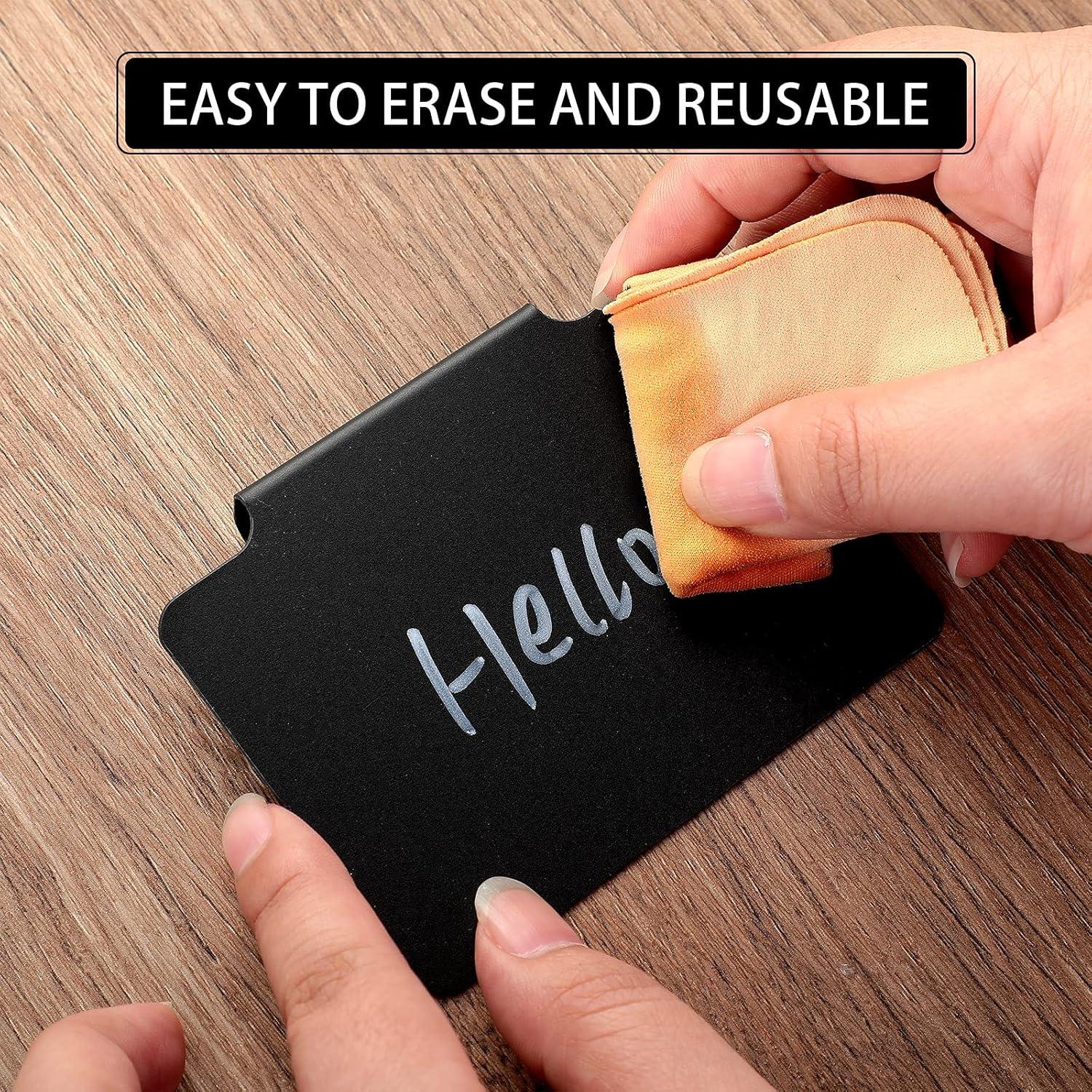 Conjunto de 32 Etiquetas Removibles Chinco con 2 Marcadores de Tiza