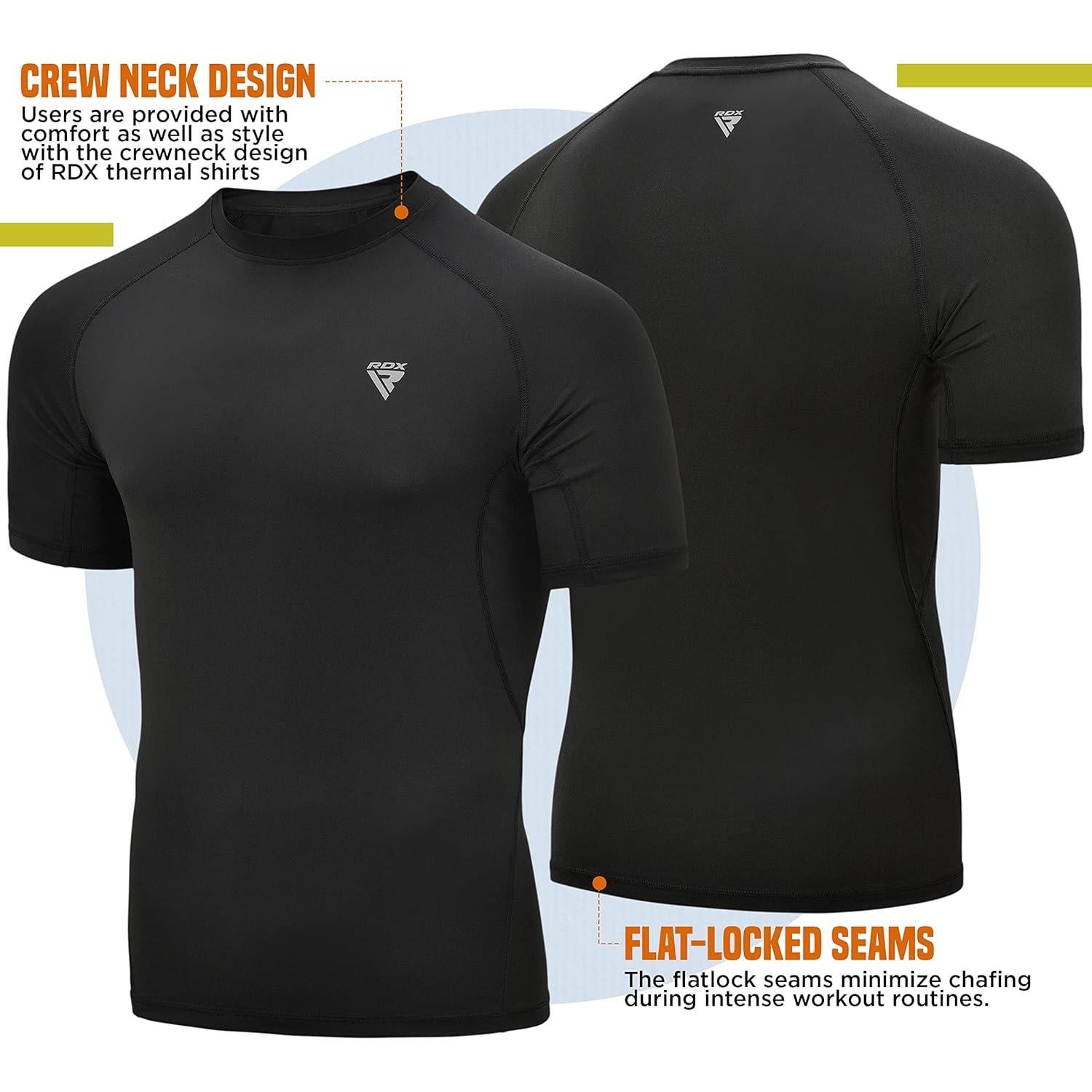 RDX Rash Guard Hombre 3XL Compresión Rápido Secado