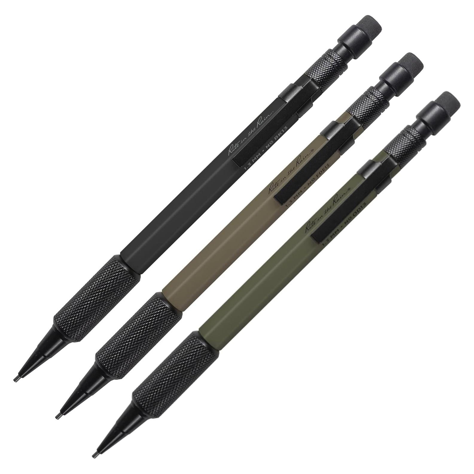 Lápiz Mecánico Rite in the Rain TAC13, Mina 1.3mm, Paquete 3