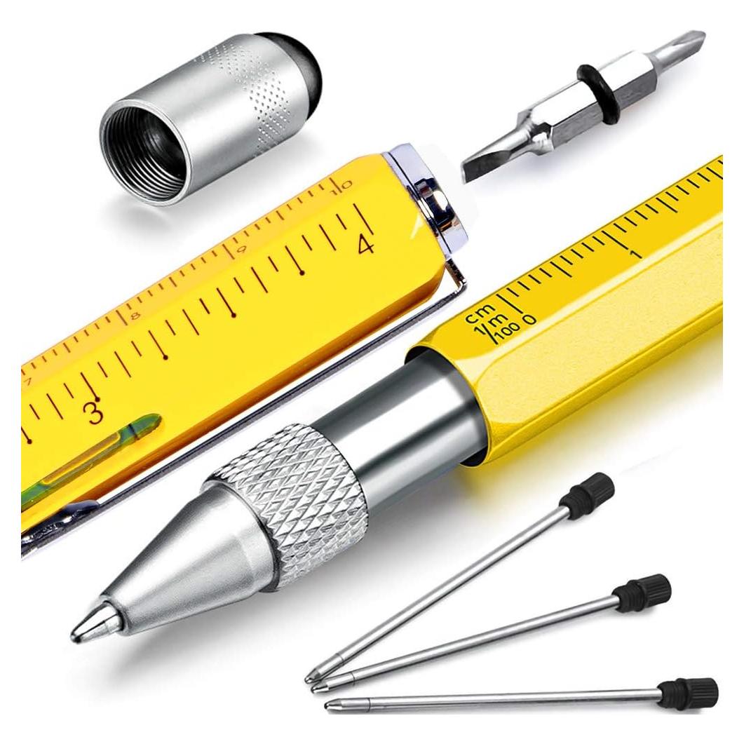 Bolígrafo Multitool Hongred Naranja 6 en 1 15,24 cm