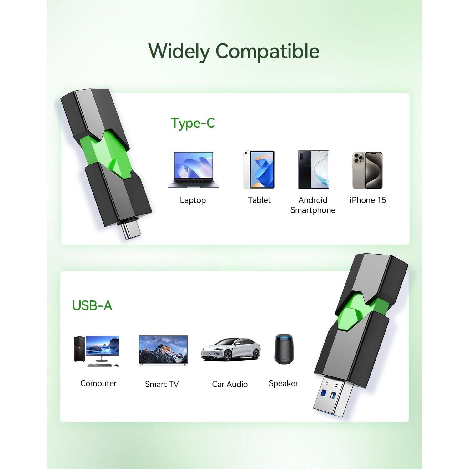 Unidad Flash USB-C K&ZZ 64GB Doble USB 3.0 para iPhone