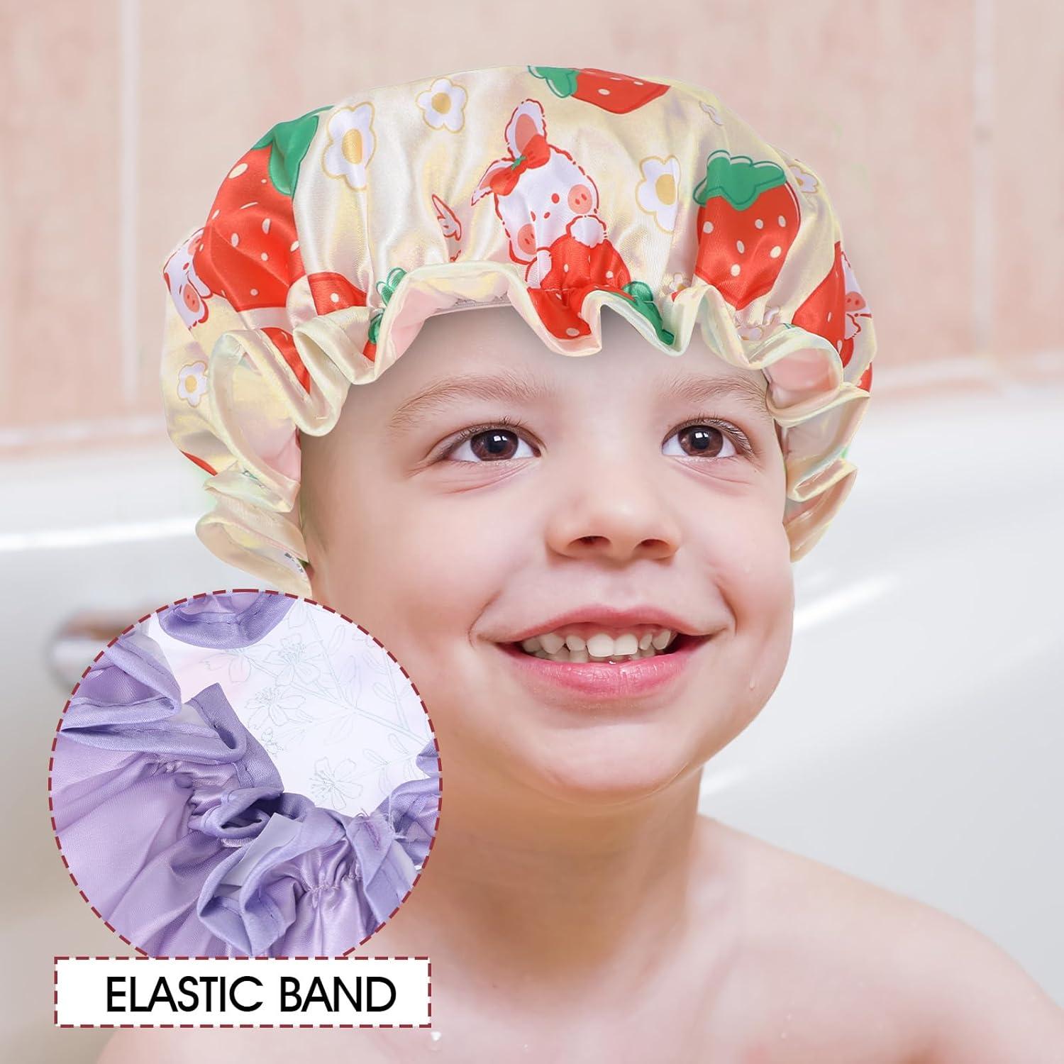 Gorros de Ducha Reutilizables para Niños Prasacco 2 Piezas