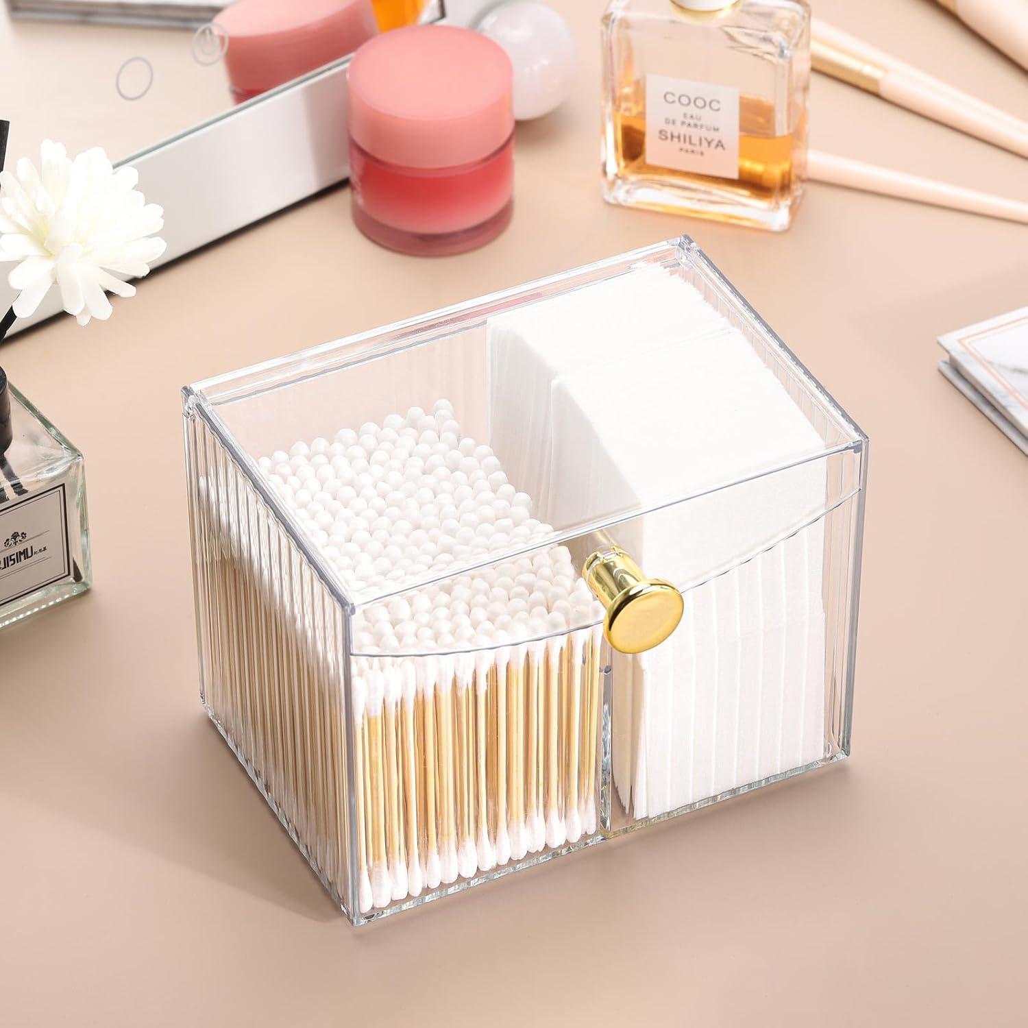 Dispensador Organizador de Baño Tbestmax 2 Secciones Claro