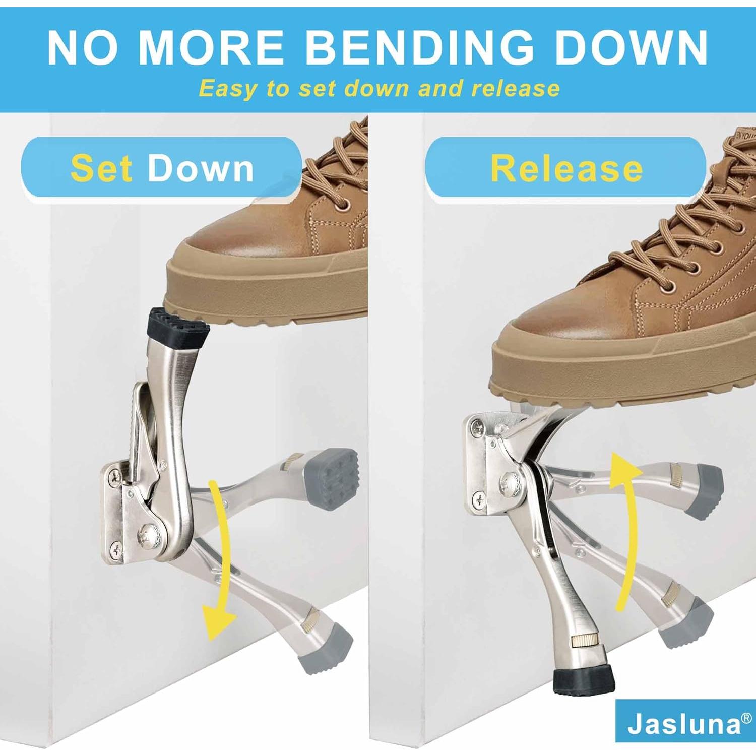 Tope de puerta de patada Jasluna 4 unidades 10.16 cm níquel satinado