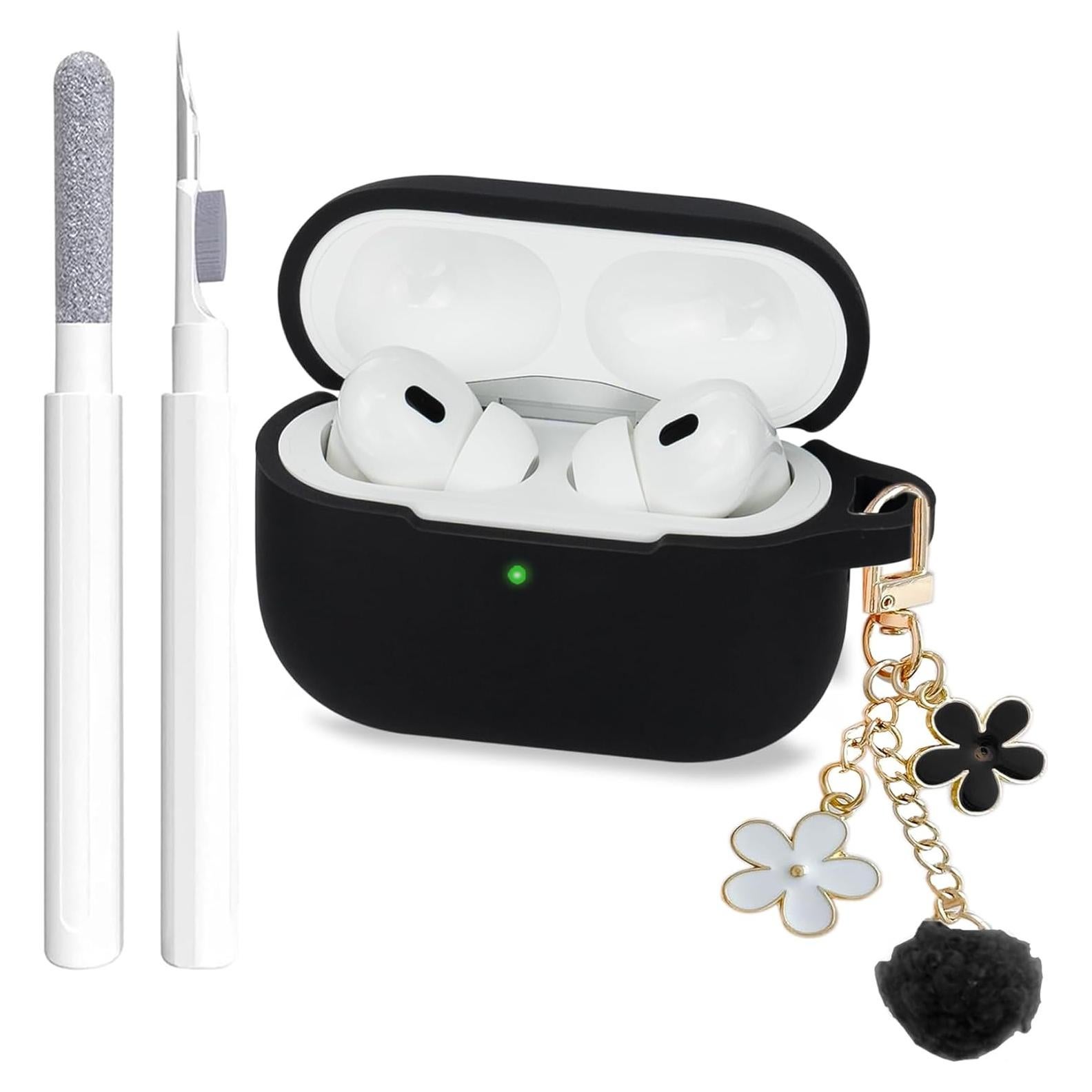 Funda de Silicona para AirPods Pro 1ra/2da Gen con Llavero