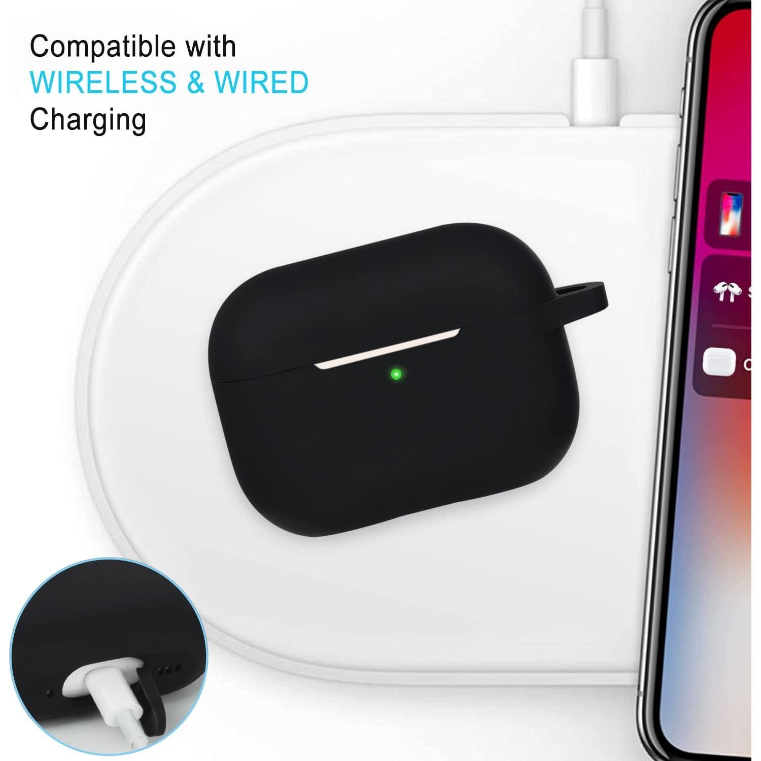 Funda de Silicona para AirPods Pro 1ra/2da Gen con Llavero