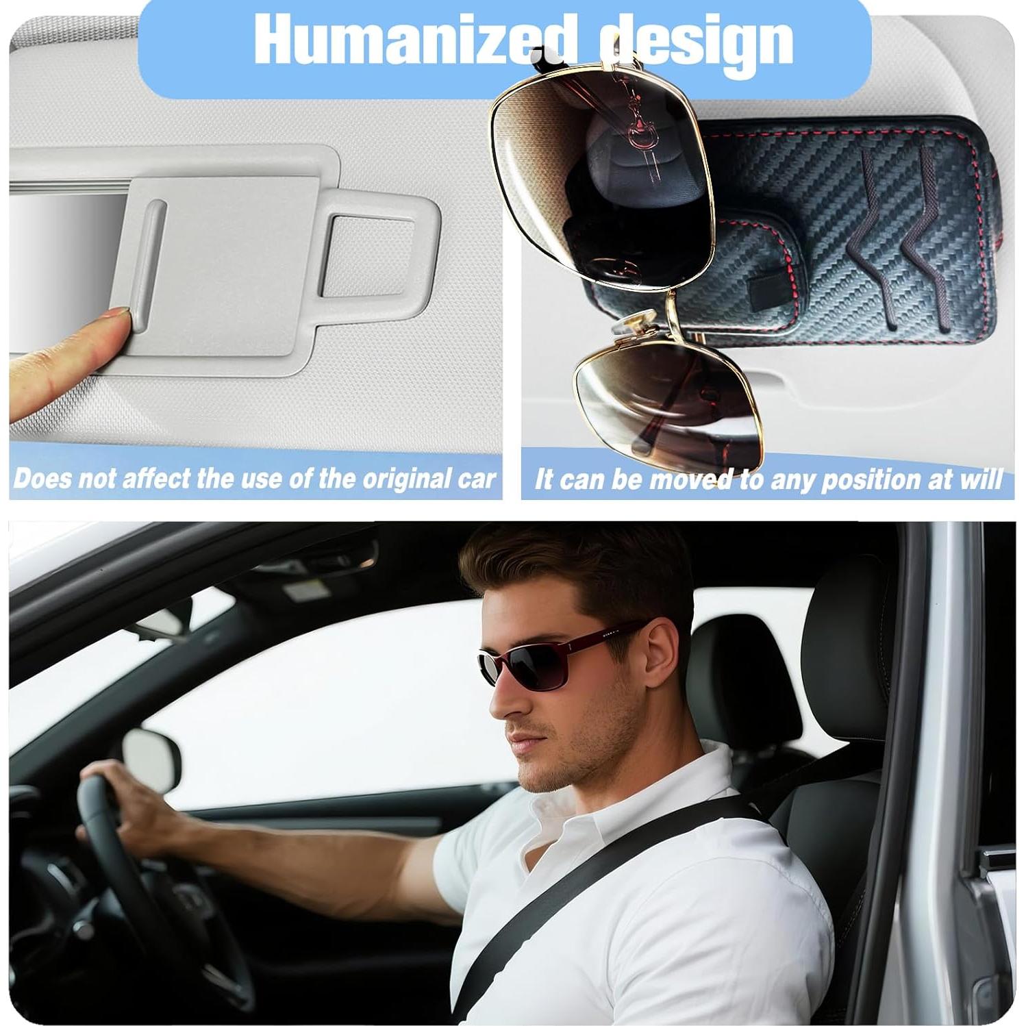 Soporte de Gafas de Sol y Tarjetas PETMGCOO - Clip Visera