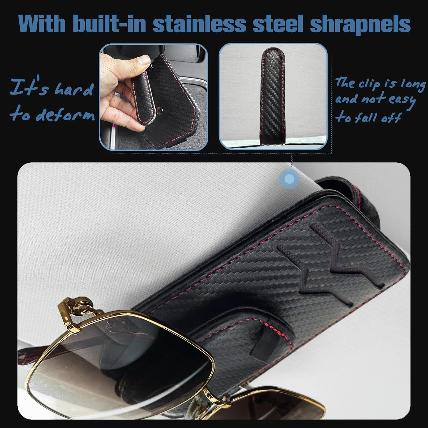 Soporte de Gafas de Sol y Tarjetas PETMGCOO - Clip Visera