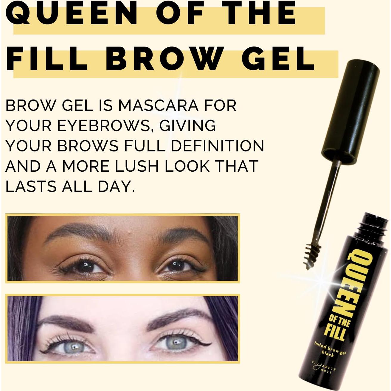 Gel para Cejas Elizabeth Mott - Castaño Rojizo 4g - Fijador y Volumizador