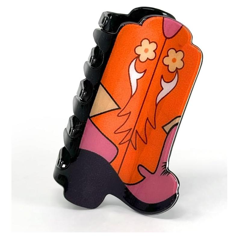 Clip para el cabello bota vaquera multicolor - Accesorio práctico