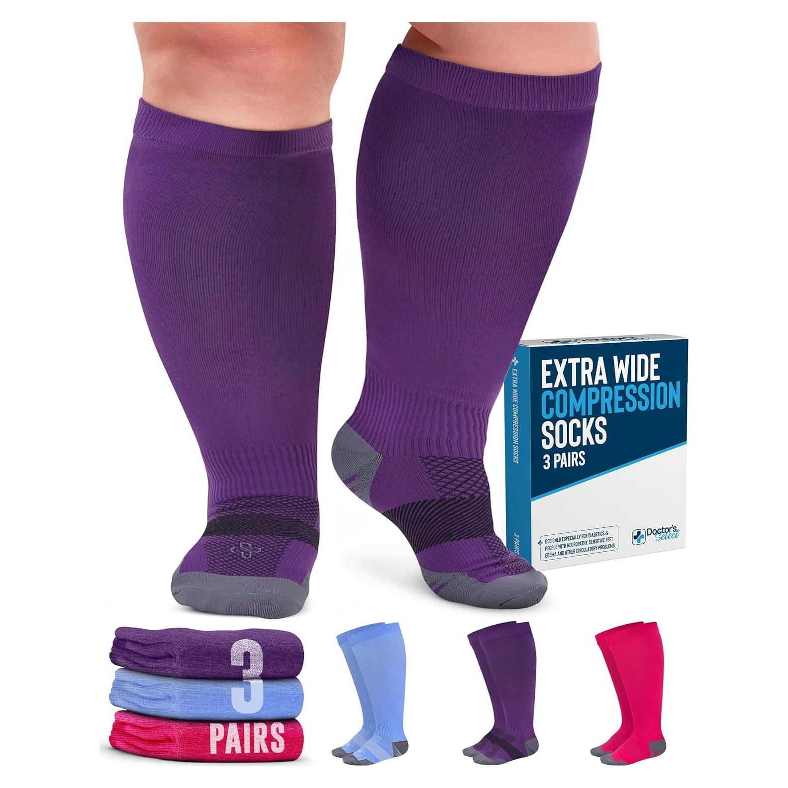 Calcetines de compresión Doctor's Select 3 pares 20-30 mmHg