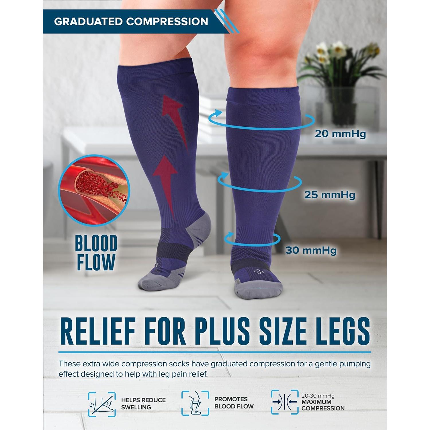 Calcetines de compresión Doctor's Select 3 pares 20-30 mmHg