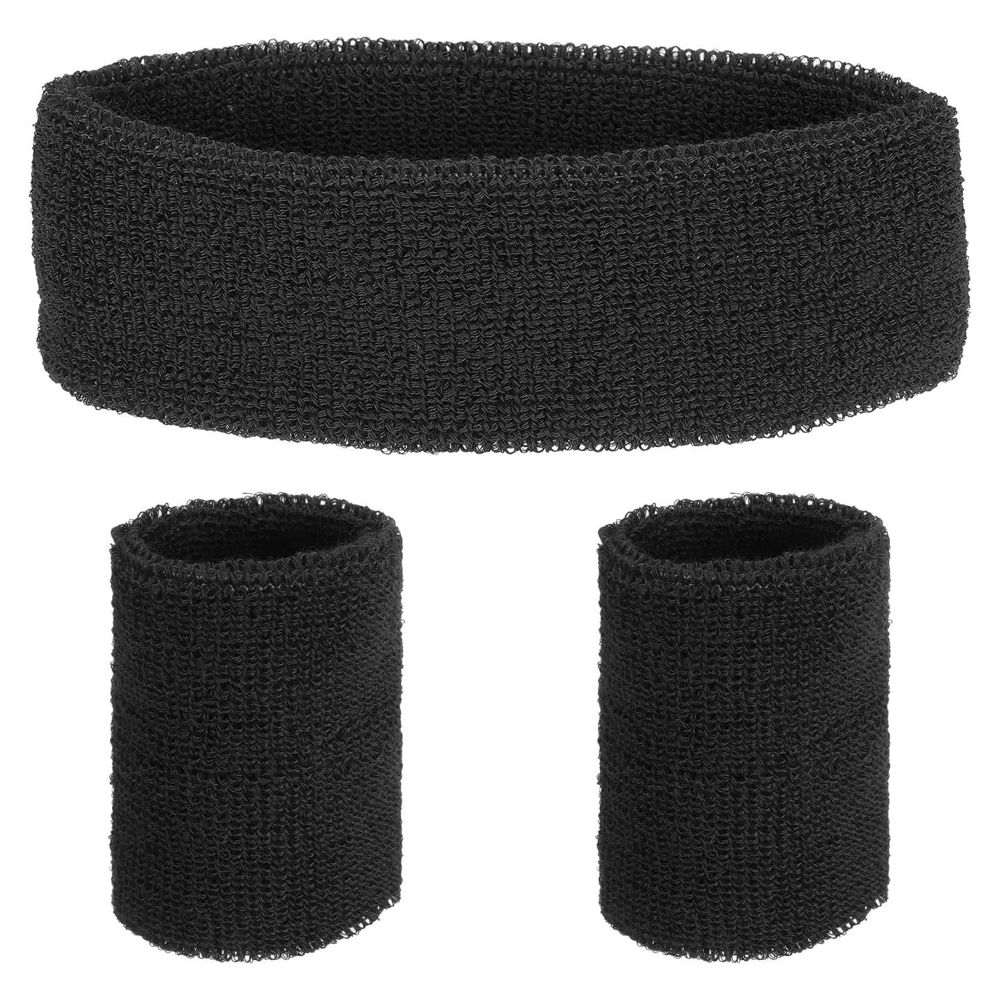 Conjunto de Bandas para Sudor MECCANIXITY Negro - Cabeza y Muñeca