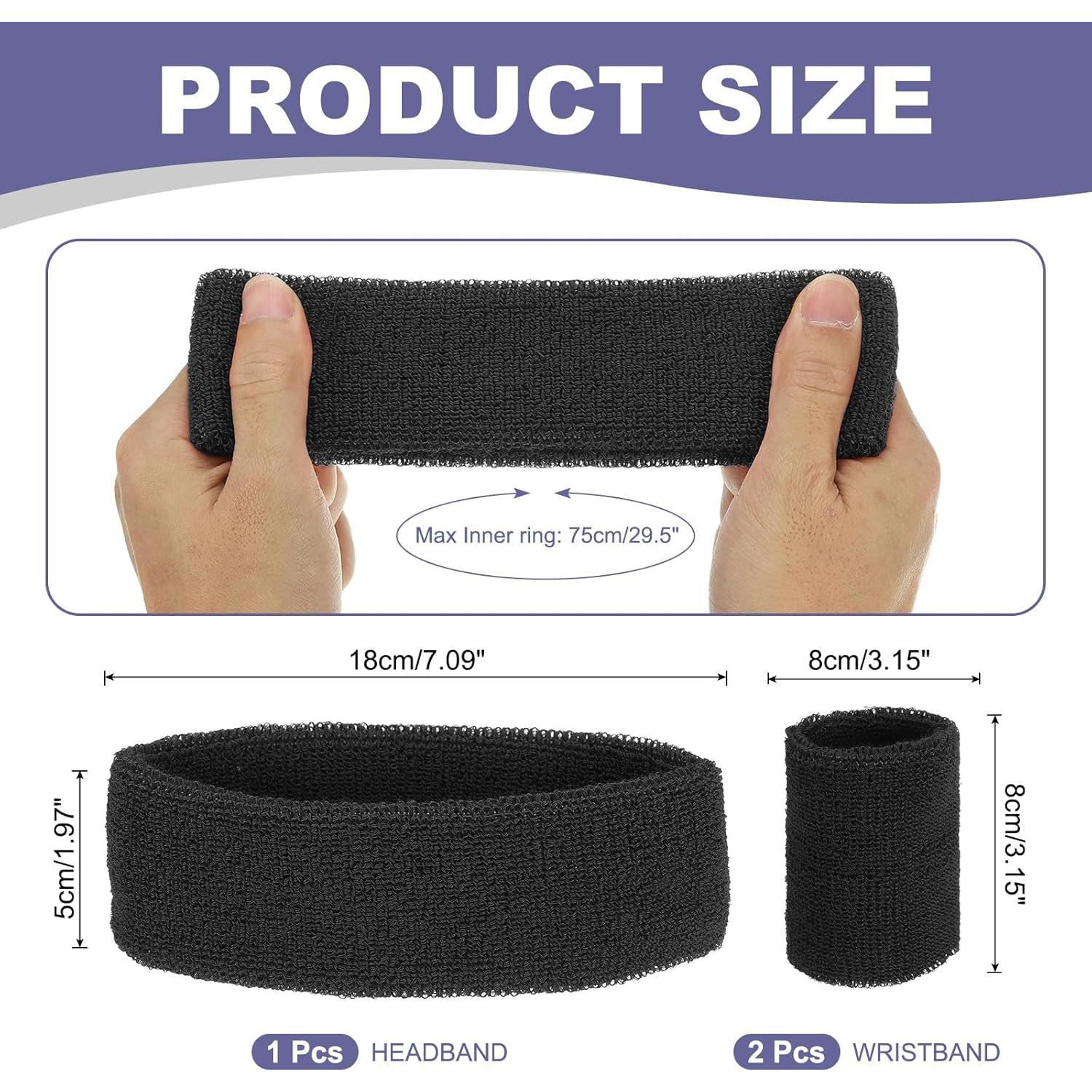 Conjunto de Bandas para Sudor MECCANIXITY Negro - Cabeza y Muñeca