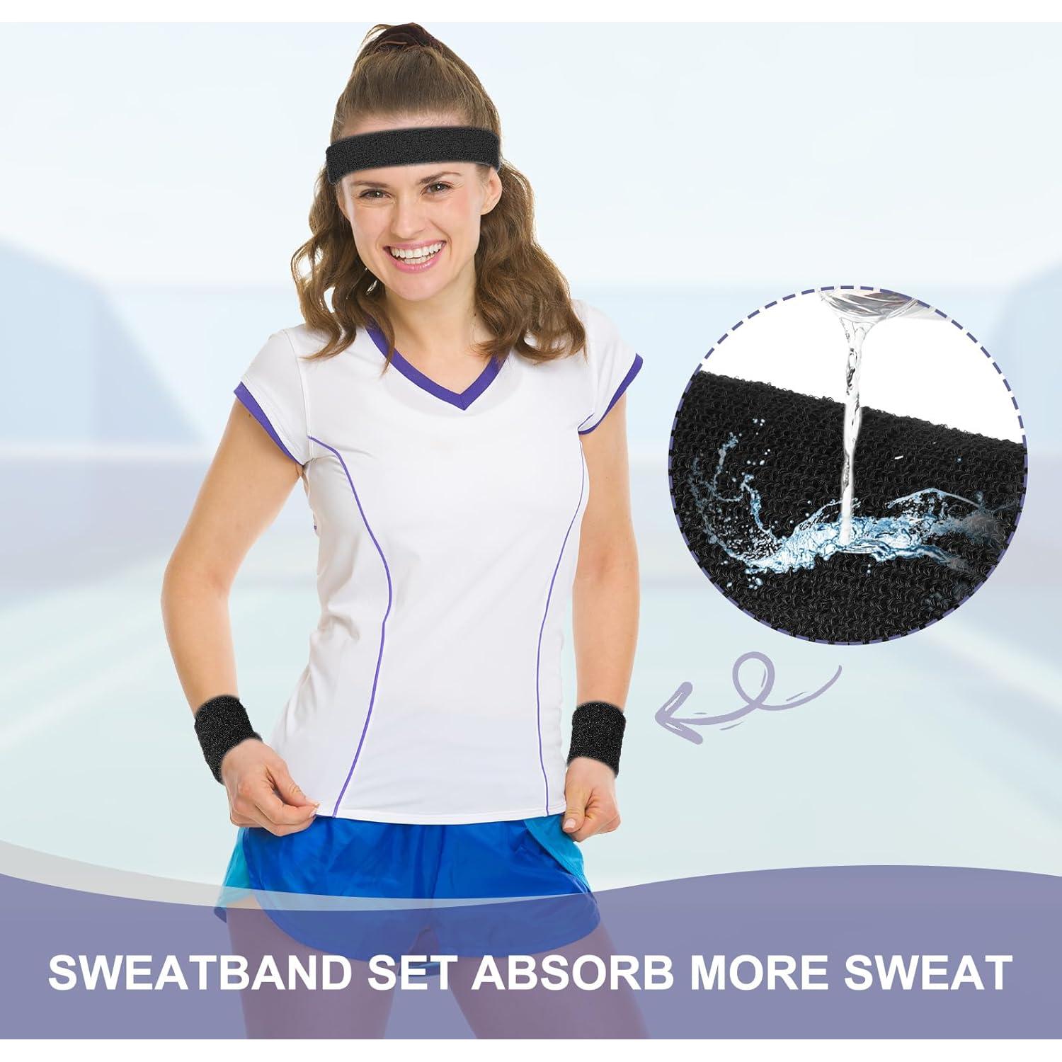 Conjunto de Bandas para Sudor MECCANIXITY Negro - Cabeza y Muñeca