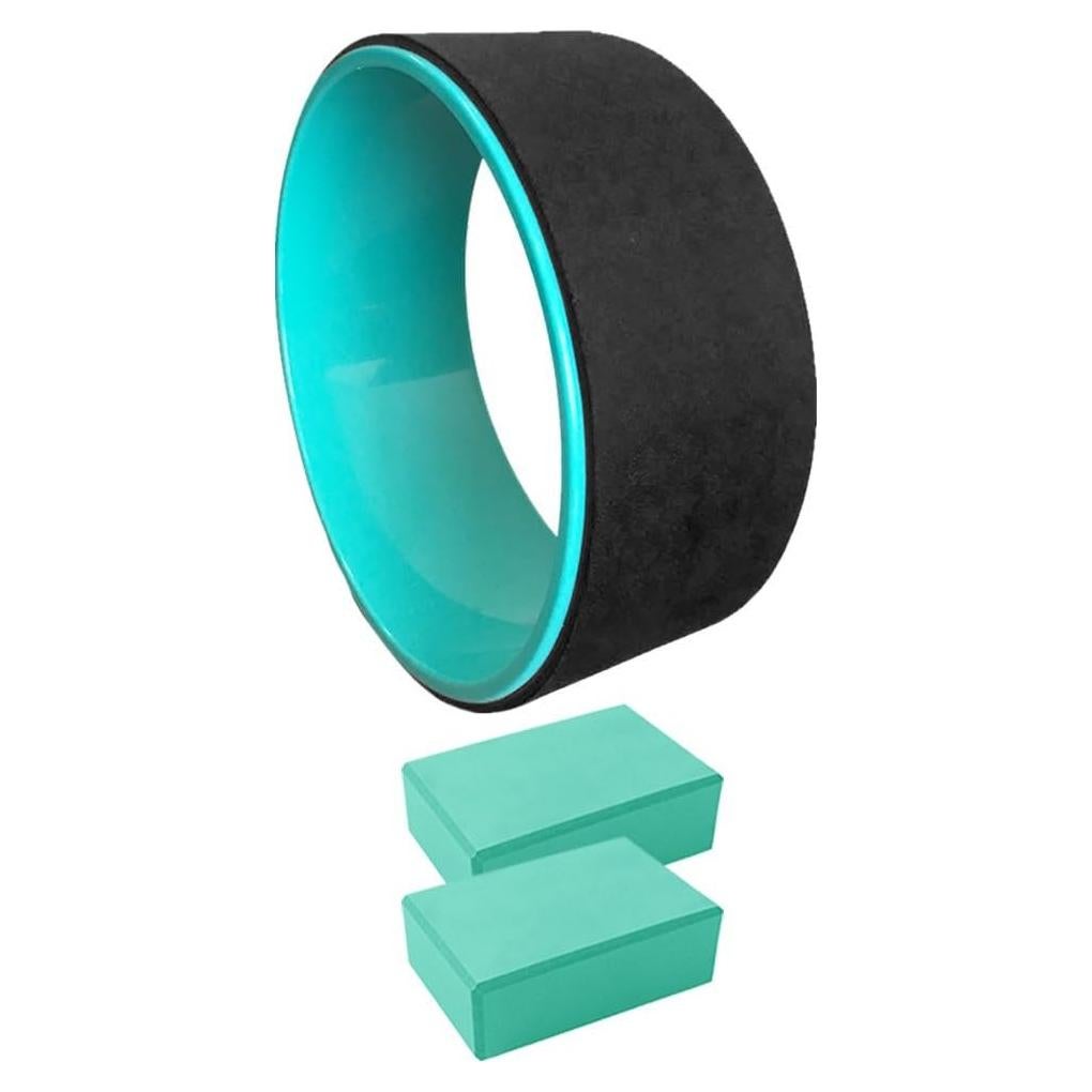 Rueda de Yoga DreamHigh Antideslizante con 2 Bloques de Espuma